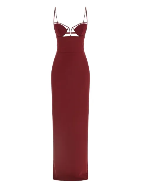 Nensi Dojaka V-wire maxi dress