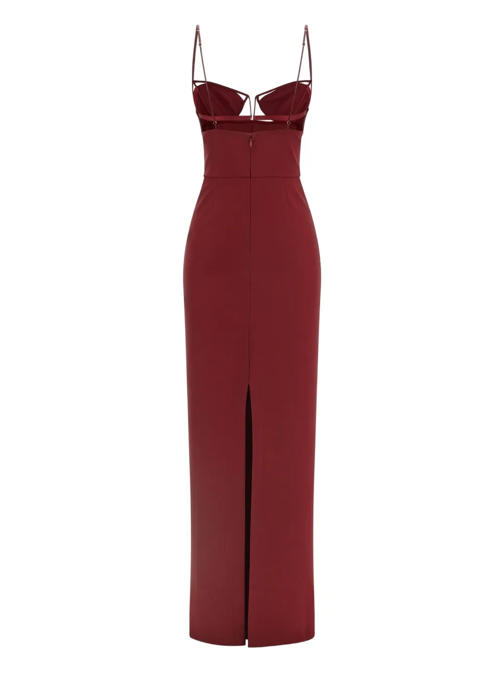 Nensi Dojaka V-wire maxi dress - Rood
