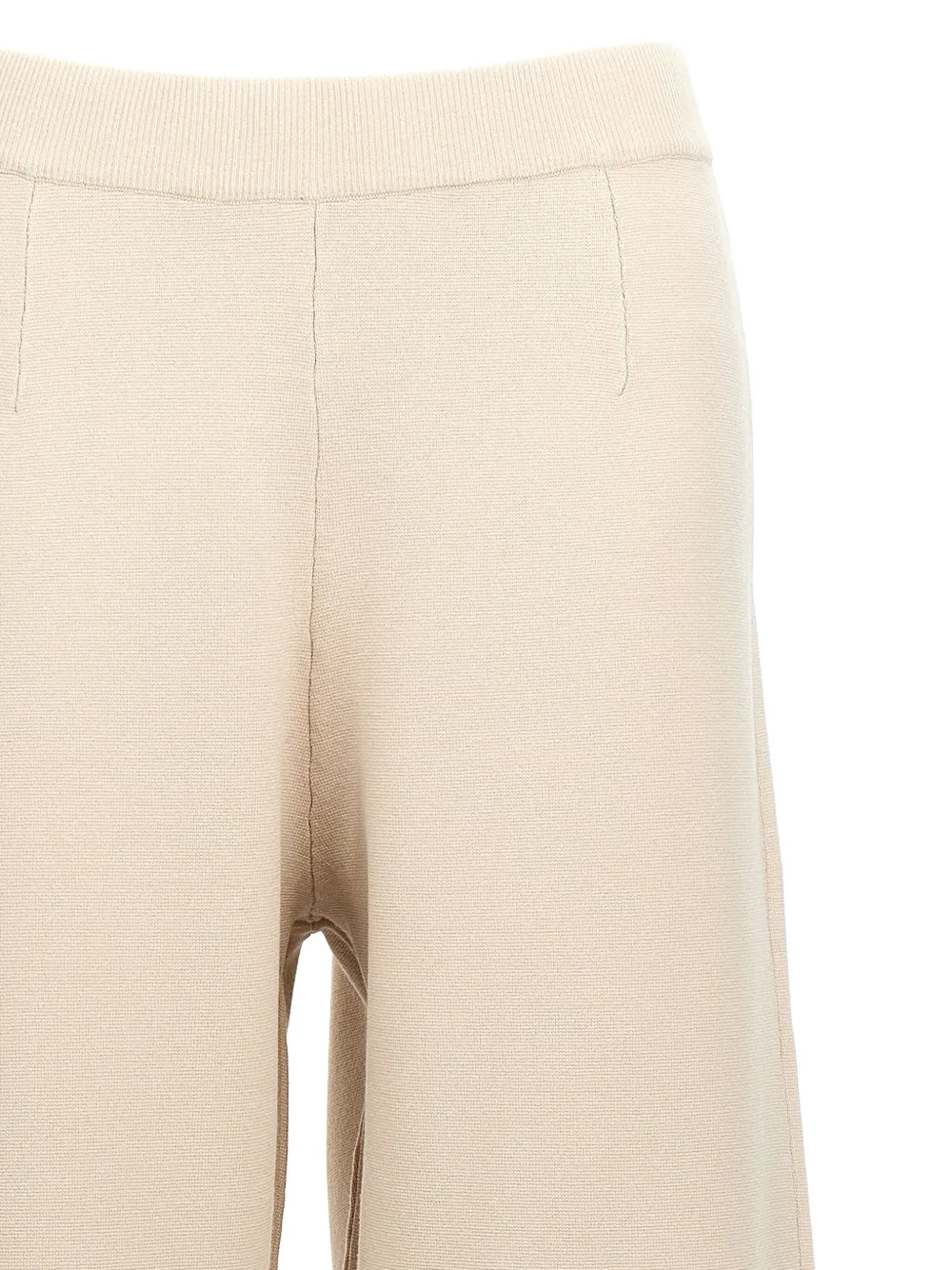 Max Mara Dula gebreide broek met elastische tailleband Beige
