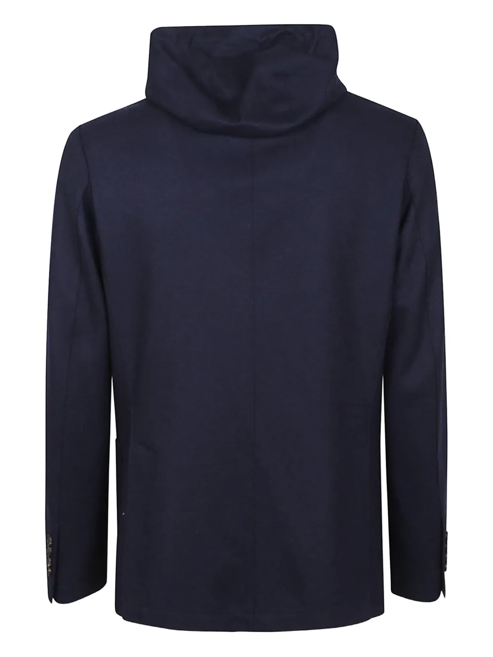 Eleventy hooded single-breasted blazer Blauw