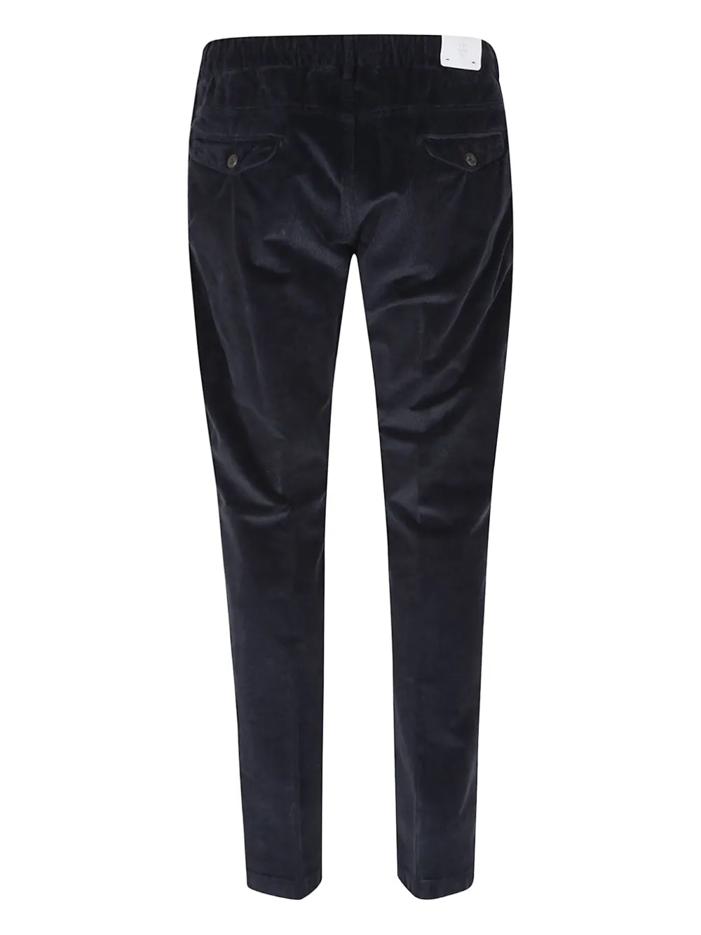 Eleventy drawstring corduroy trousers Blauw