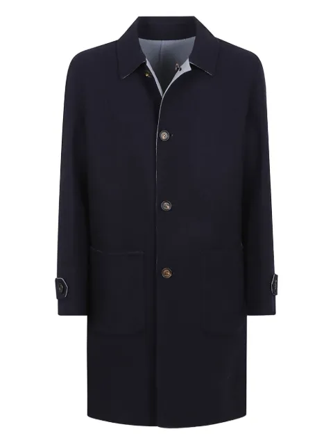 Eleventy buttoned patch-pocket coat