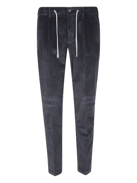 Eleventy drawstring corduroy trousers