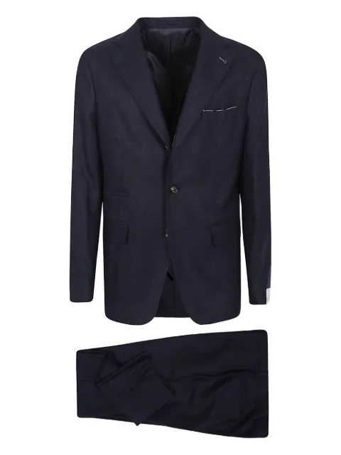 Eleventy single-breasted textured suit