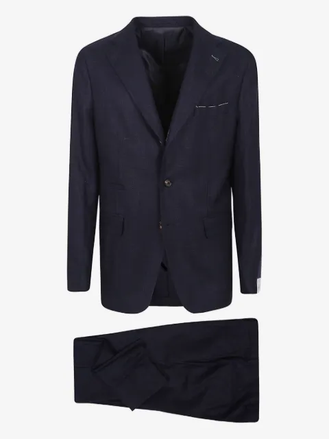 Eleventy single-breasted textured suit