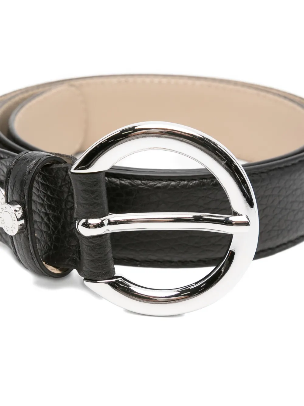 GIANNI CHIARINI Leren riem - Zwart