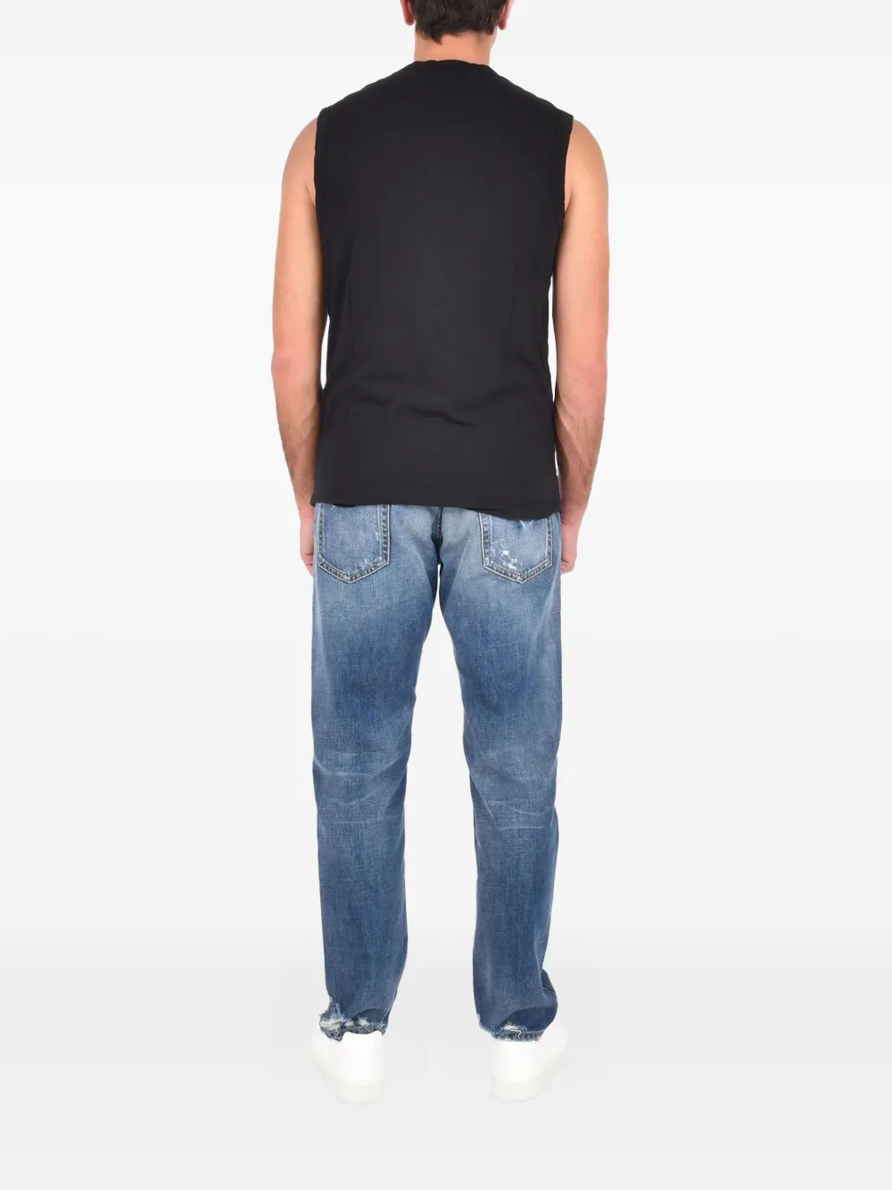 James Perse La Muscle Tank Top In Black