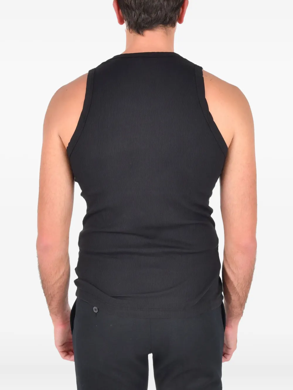 James Perse La Skate ribbed tank top - Zwart