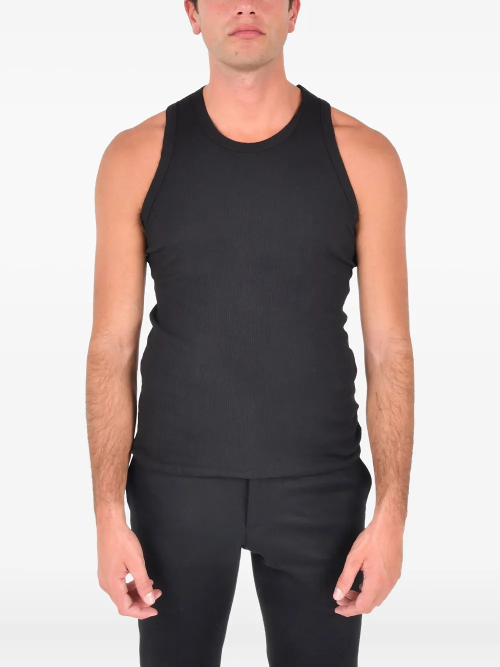 James Perse La Skate ribbed tank top | Black | Image 1