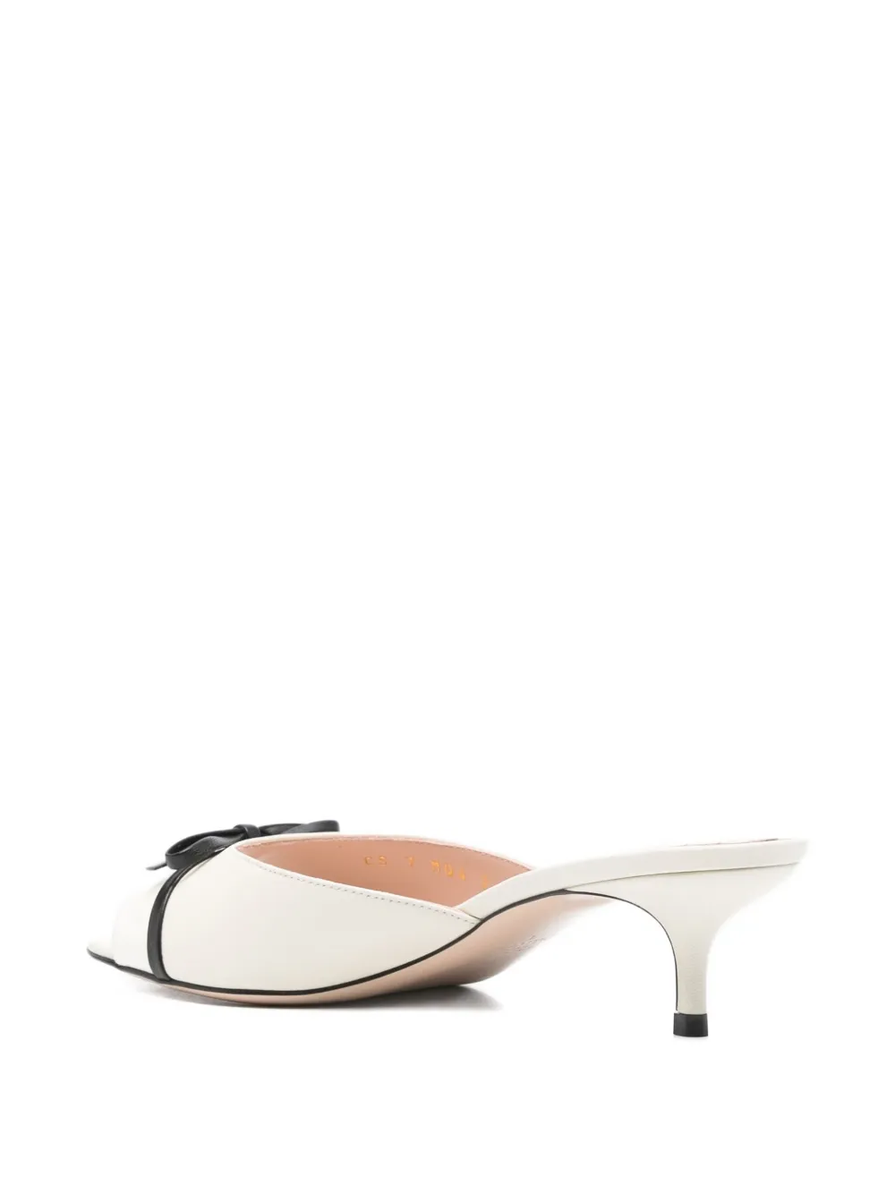 Valentino Garavani 40mm bow-detail kitten-heel sandals Neutrals
