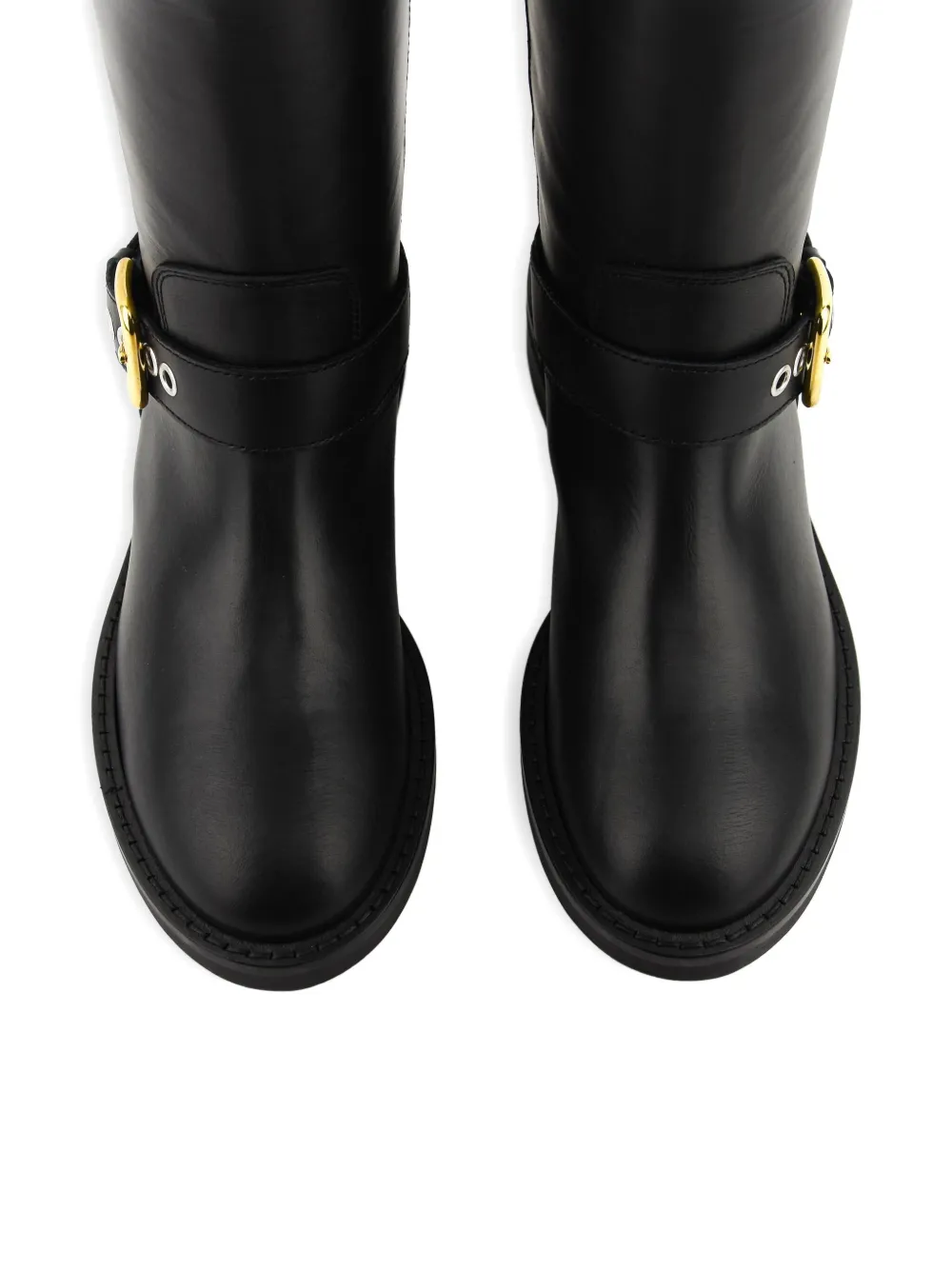 Paul Warmer City Buckle-fastening Leather Boots In Black