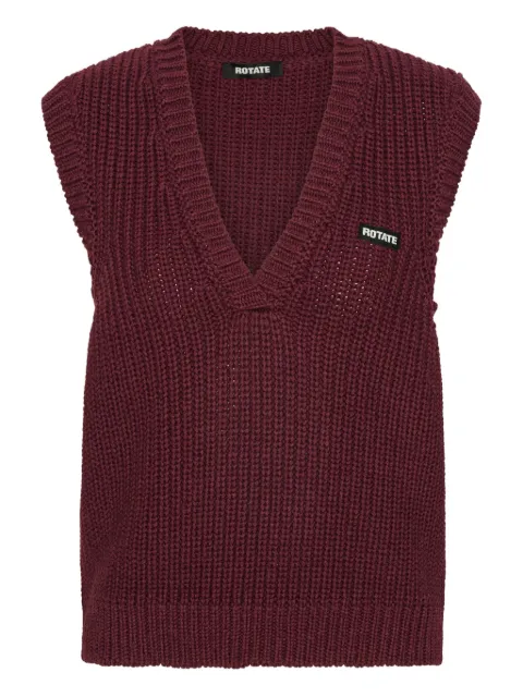 ROTATE BIRGER CHRISTENSEN V-neck knitted vest