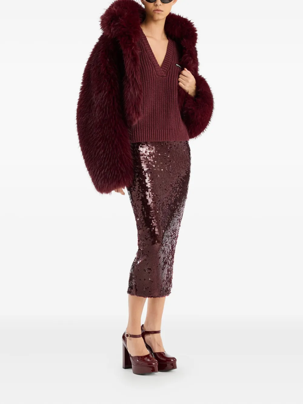 ROTATE BIRGER CHRISTENSEN gilet en maille à col v | Débardeurs | Image 2