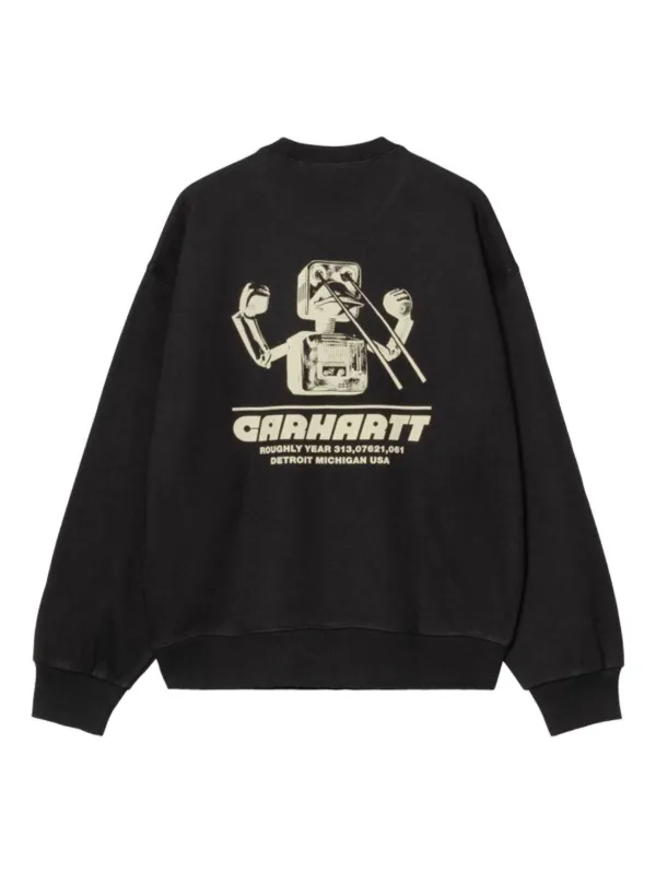 Carhartt WIP Wiptopia Robot Sweatshirt | Black | FARFETCH