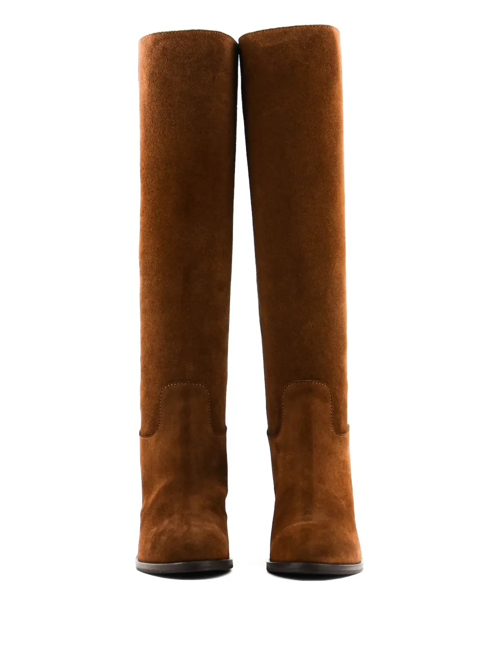 Paul Warmer 75mm Kate Suede Knee-high Boots In Brown