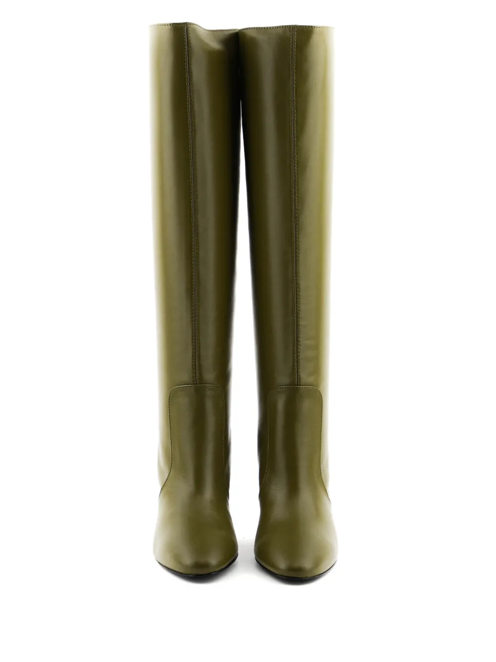 Paul Warmer Diana Leather Boots In Green