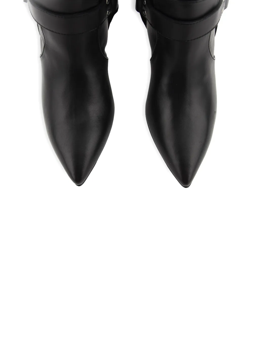 Paul Warmer Arizona buckle-strap boots Black