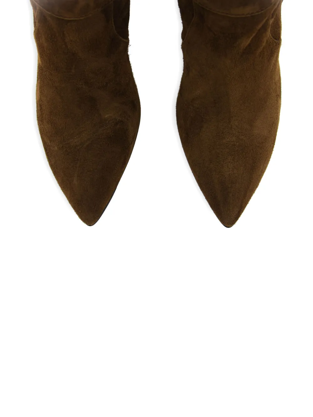 Paul Warmer Arizona buckle-strap suede boots Brown