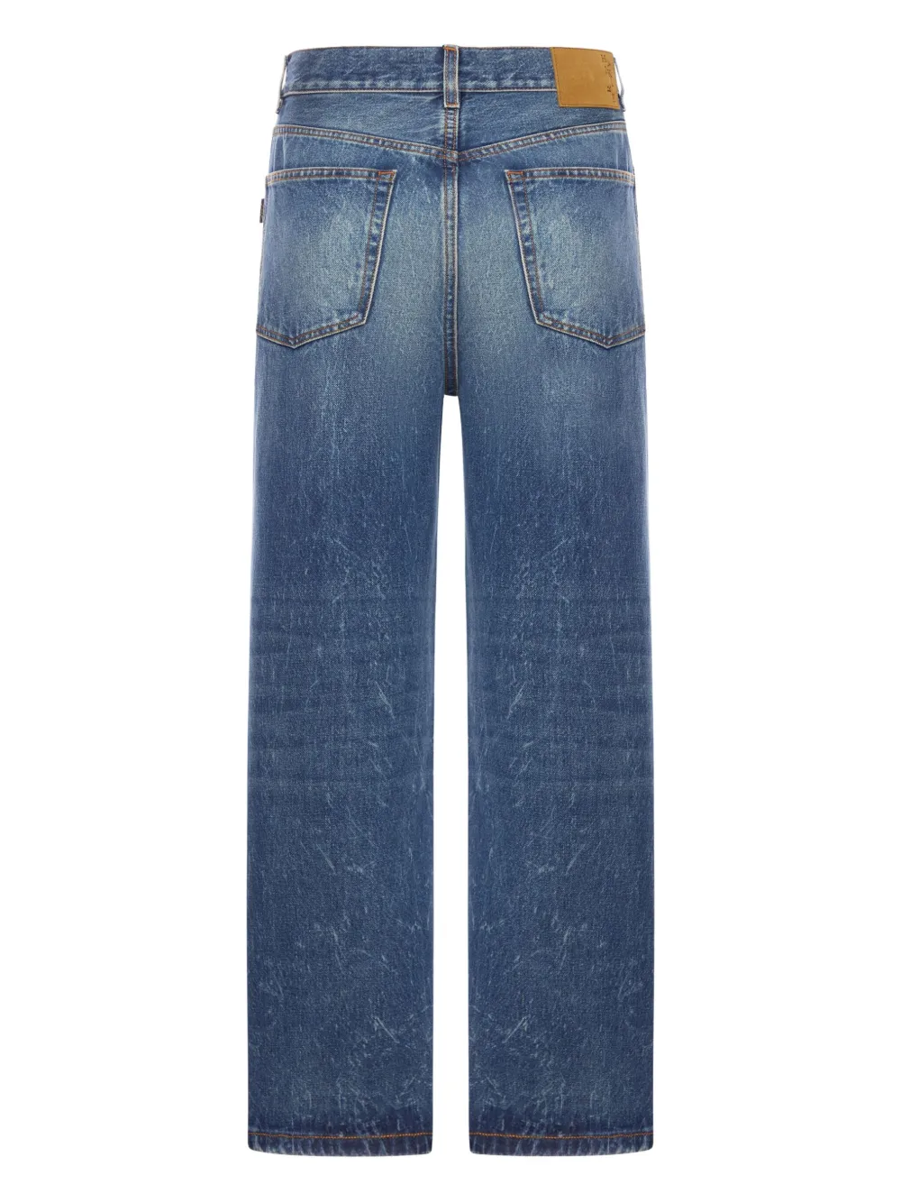 Haikure five-pocket whiskered jeans - Blauw