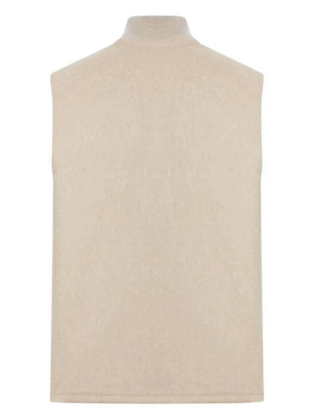 Lardini Gilet met rits Beige