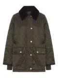 Barbour quilted corduroy-collar jacket - Green
