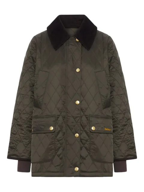Barbour quilted corduroy-collar jacket