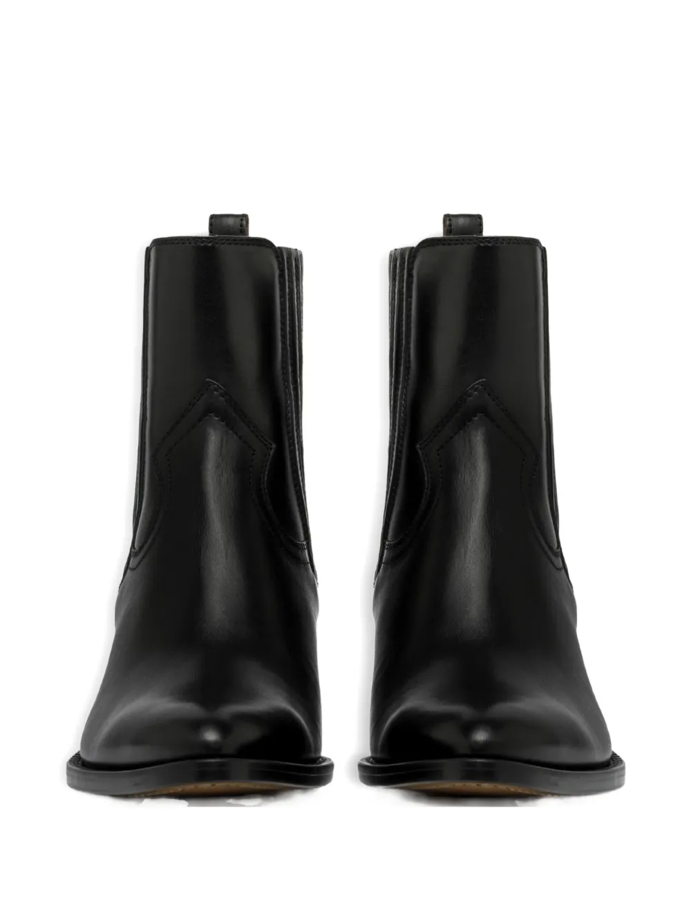 Buttero 60mm Elastic-panel Pointed-toe Ankle Boots In Black