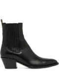 Buttero 60mm elastic-panel pointed-toe ankle boots - Black