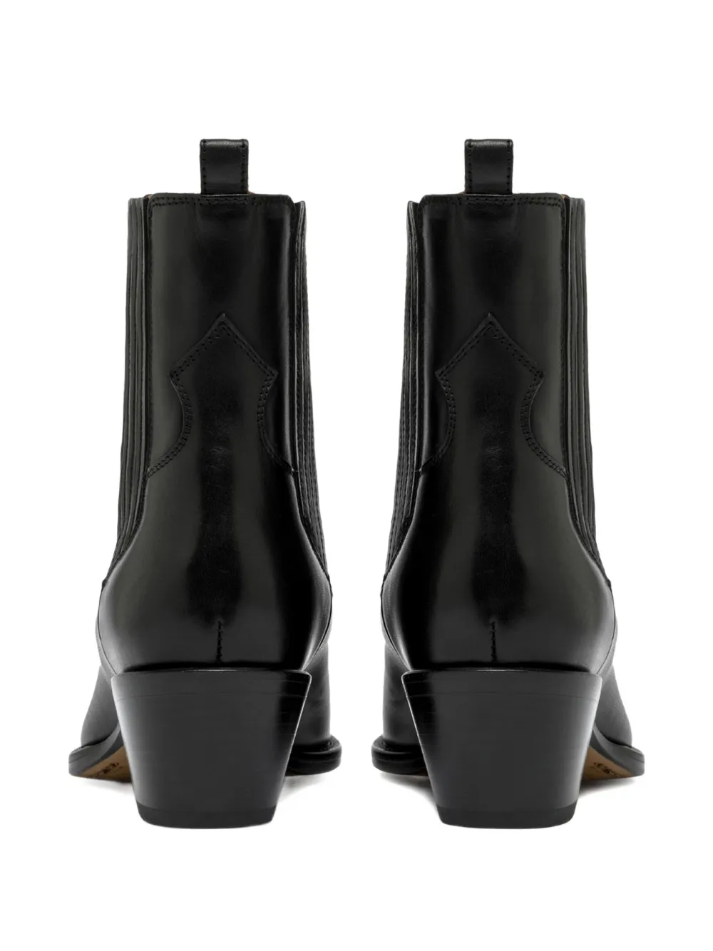 Buttero 60mm Elastic-panel Pointed-toe Ankle Boots In Black