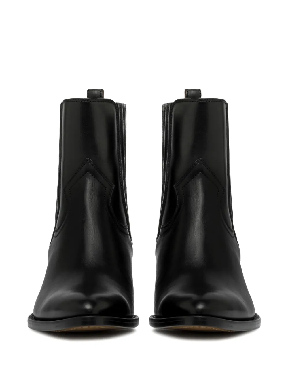 Buttero 60mm elastic-panel pointed-toe ankle boots Black
