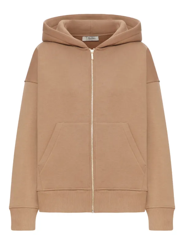 MaxMaraブラウンパーカー S Max Mara ジップ パーカー | ブラウン | FARFETCH JP
