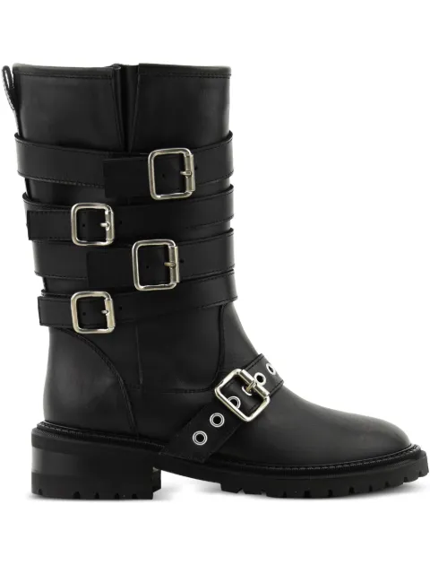 Paul Warmer buckle-strap biker boots