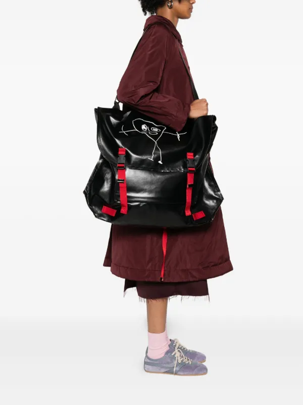Plan C グラフィック ショルダーバッグ | ブラック | FARFETCH JP