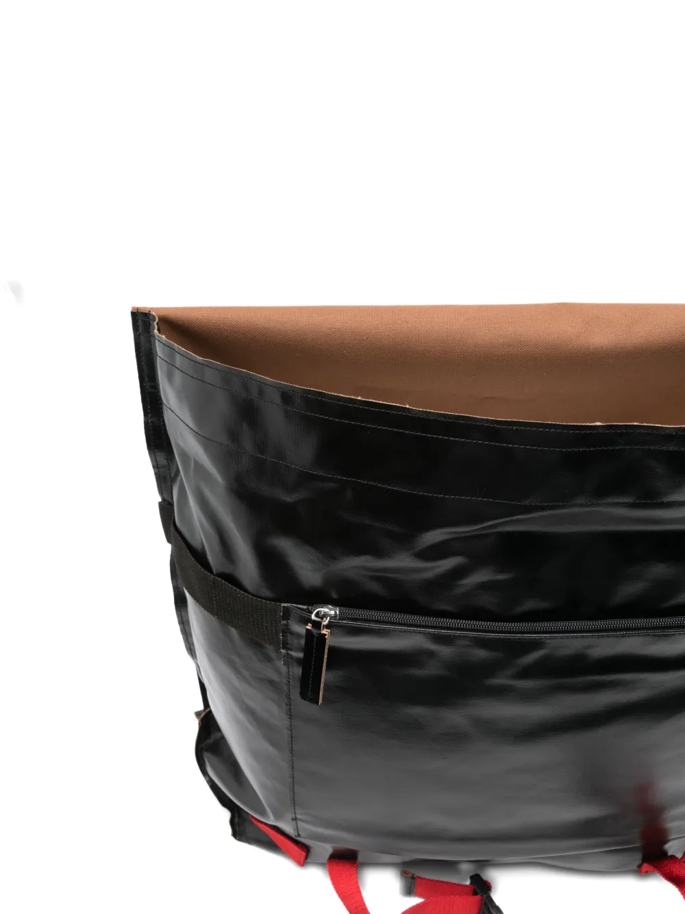 Plan C Schoudertas met grafische print Zwart