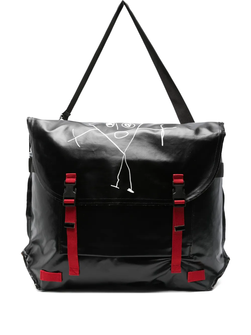 Plan C graphic-print shoulder bag | Black | Image 1