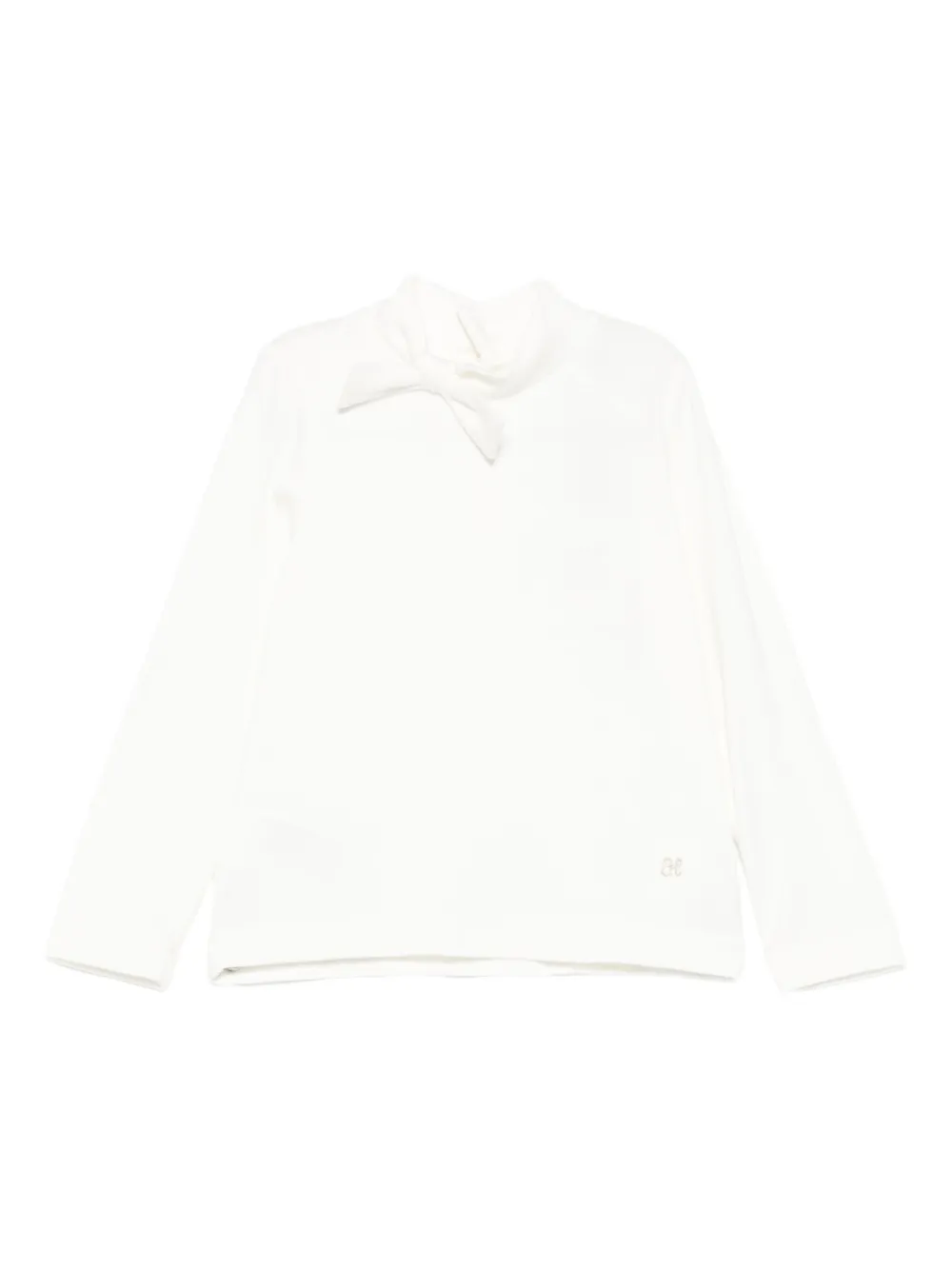 Abel & Lula bow-detail top | Neutrals | Image 1