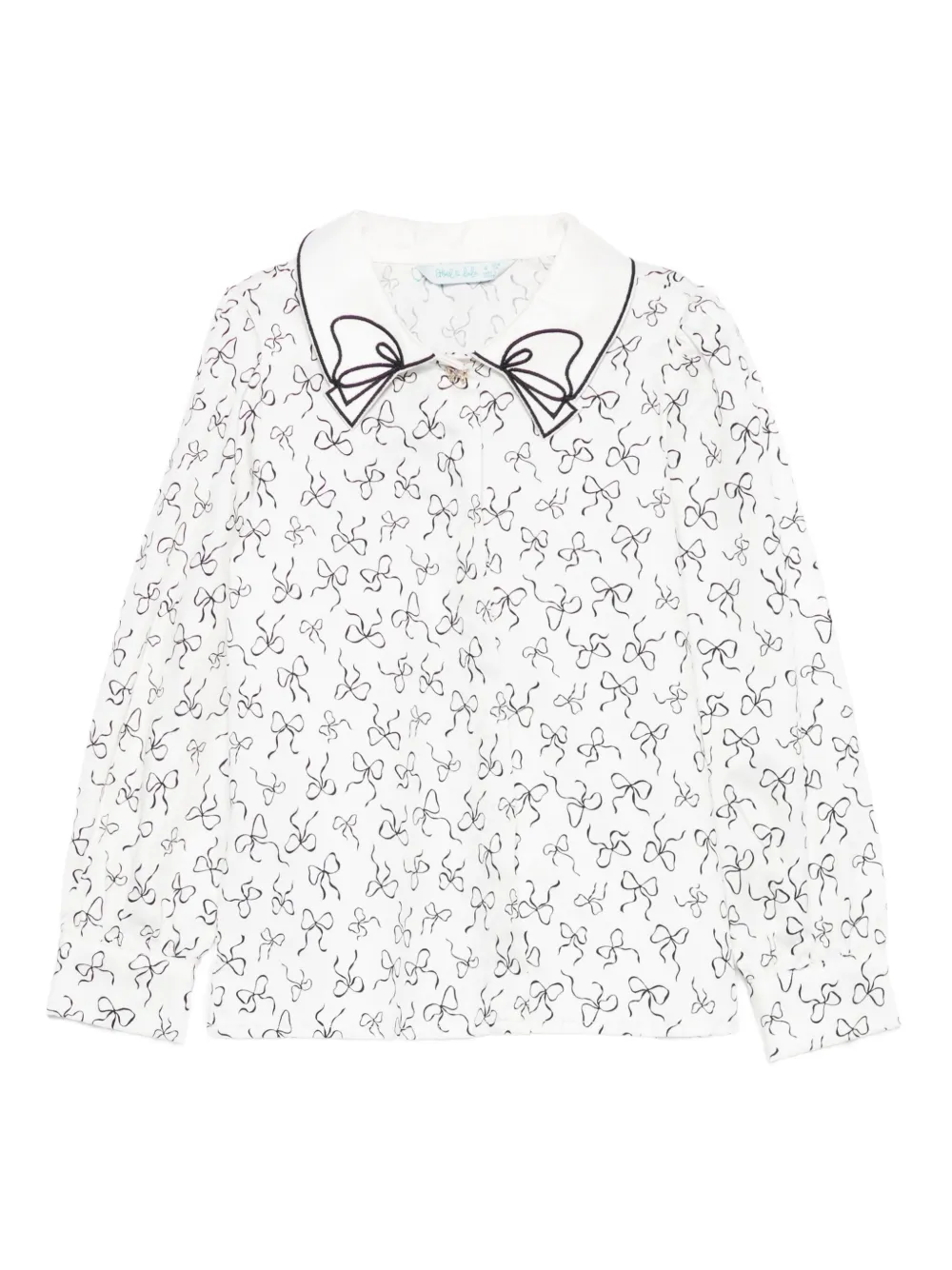 Abel & Lula camisa con motivo de moño | blanco | Image 1