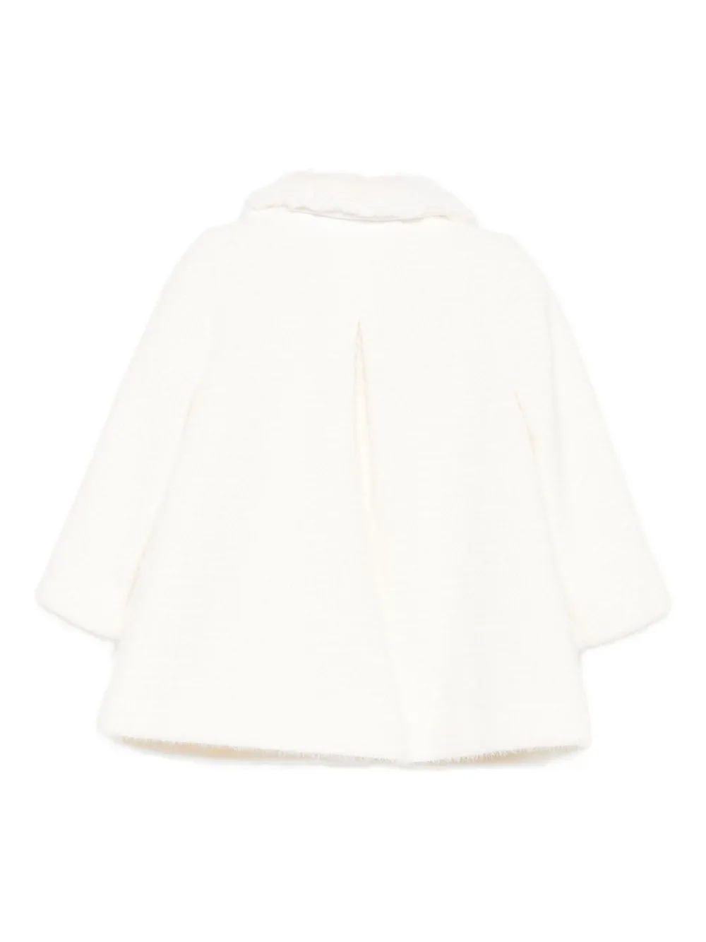 Abel & Lula Peter-pan Welt-pockets Jacket In White