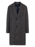 Paul Smith houndstooth wool single-breasted coat - Black
