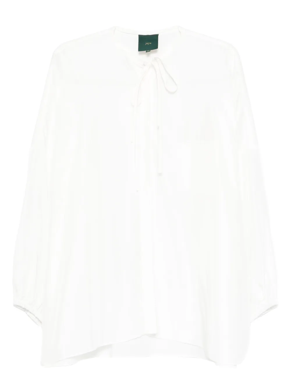 Jejia tie-neck balloon-sleeve top Wit