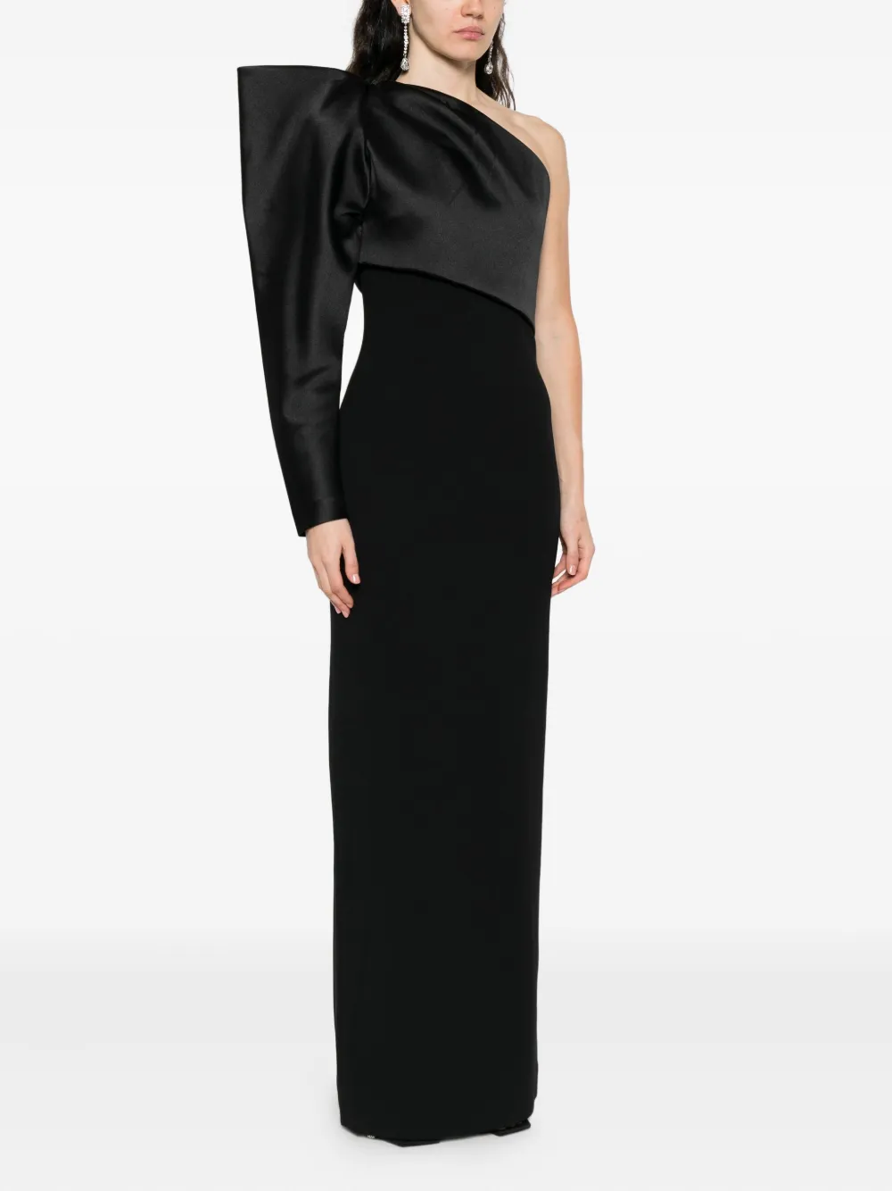 Solace London Maxi-jurk met print Zwart
