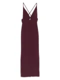 Solace London cross-back maxi dress - Red