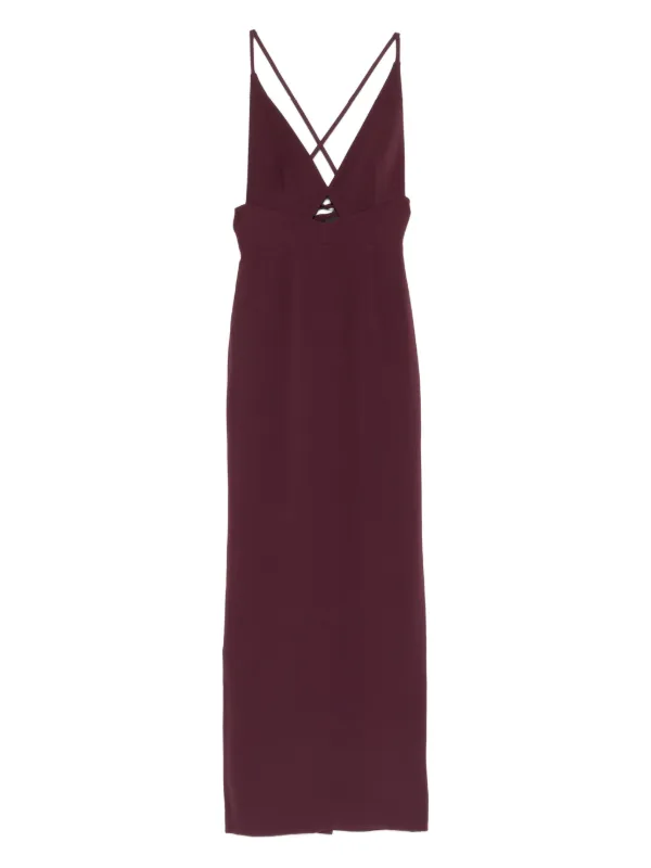 Solace London cross-back Maxi Dress | Red | FARFETCH Solace London cross-back Maxi Dress | Red | FARFETCH
