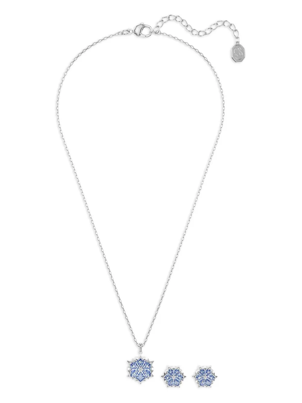 Swarovski Magic snowflake pendant necklace 3 set | Silver | Image 1