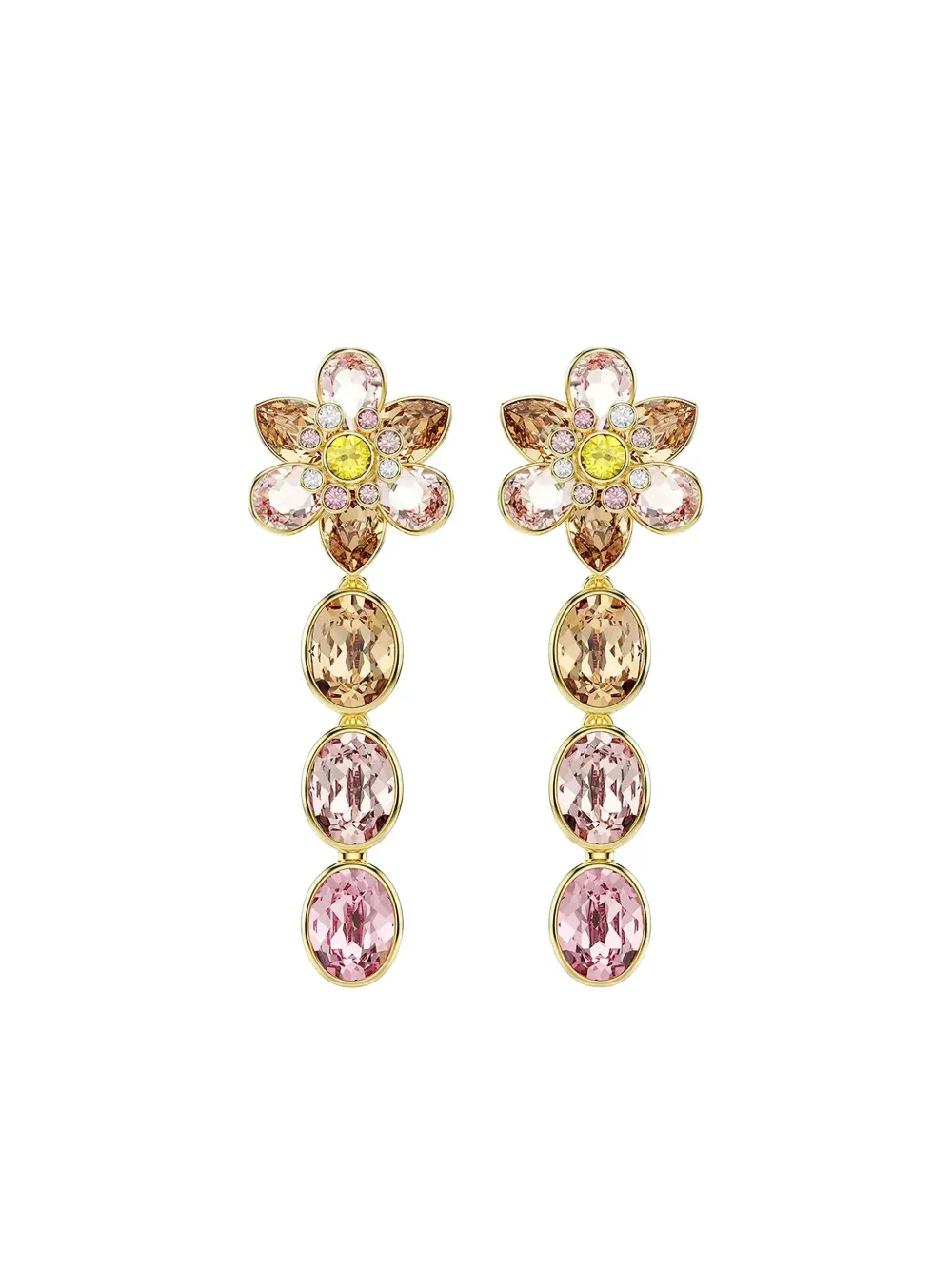 Swarovski Idyllia Drop-ohrhänger In Gold