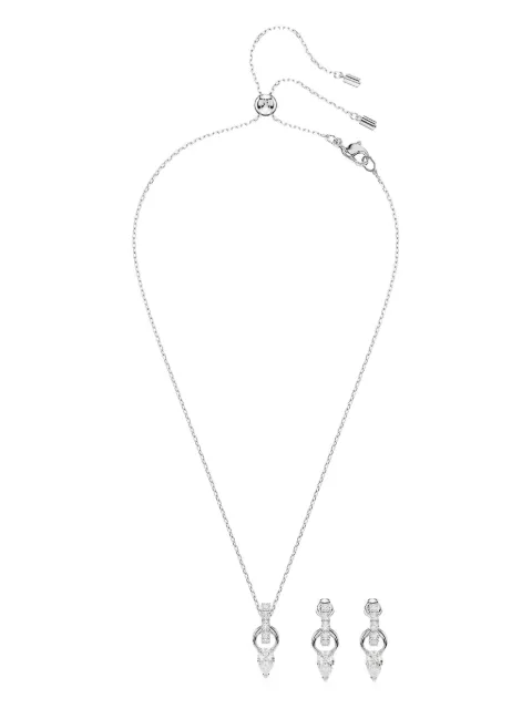 Swarovski Mesmera teardrop pendant necklace set