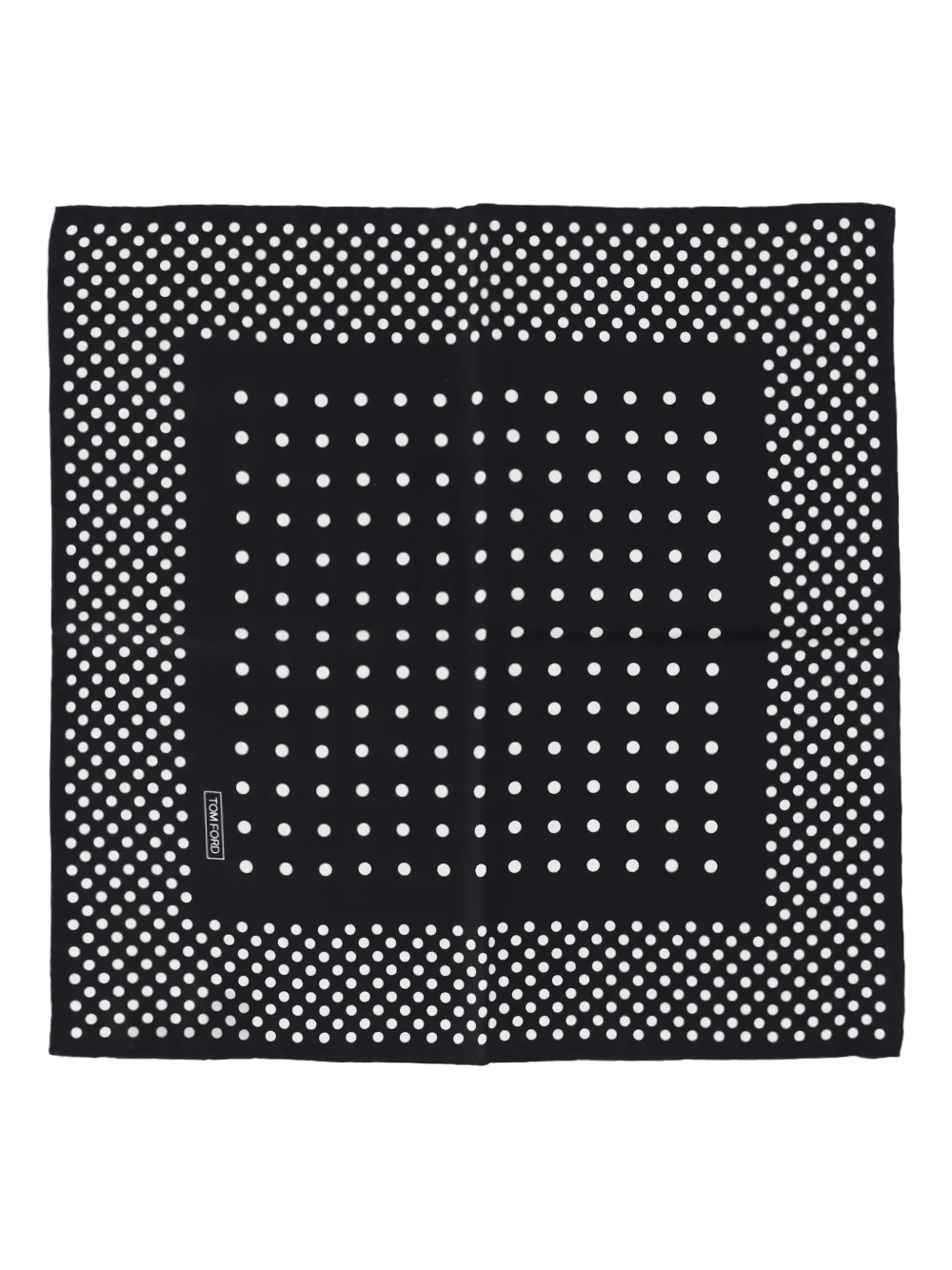 TOM FORD polka-dot silk scarf - Zwart