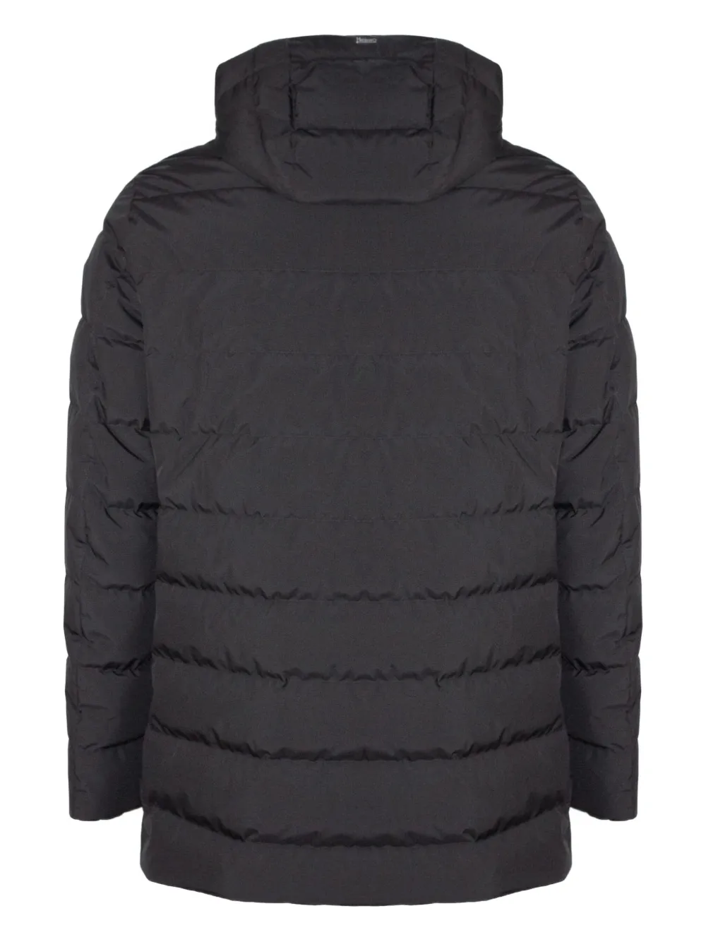 Herno hooded quilted jacket Zwart