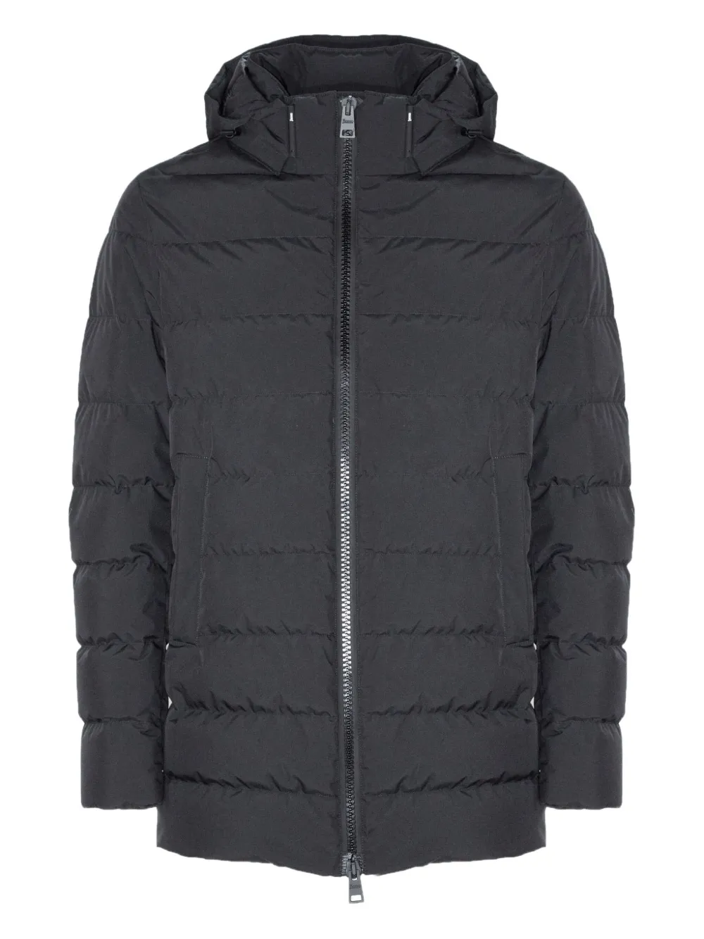 Herno hooded quilted jacket Zwart