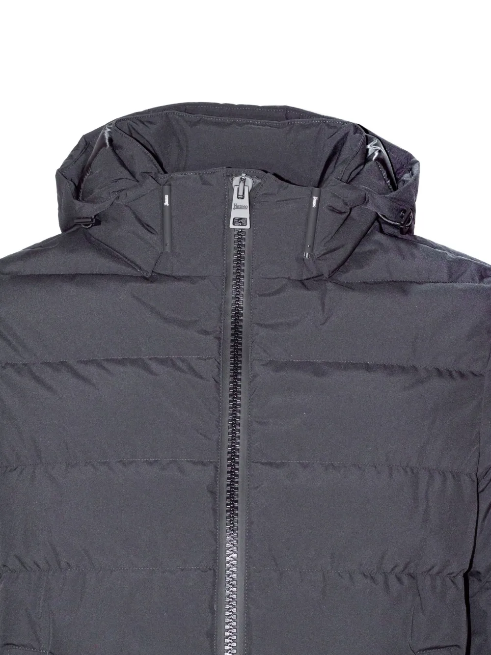 Herno hooded quilted jacket Zwart